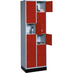 C+P Schließfachschrank Intro mit Sockel 620 x 1.950 x 500 mm (B x H x T) 12 Fächer