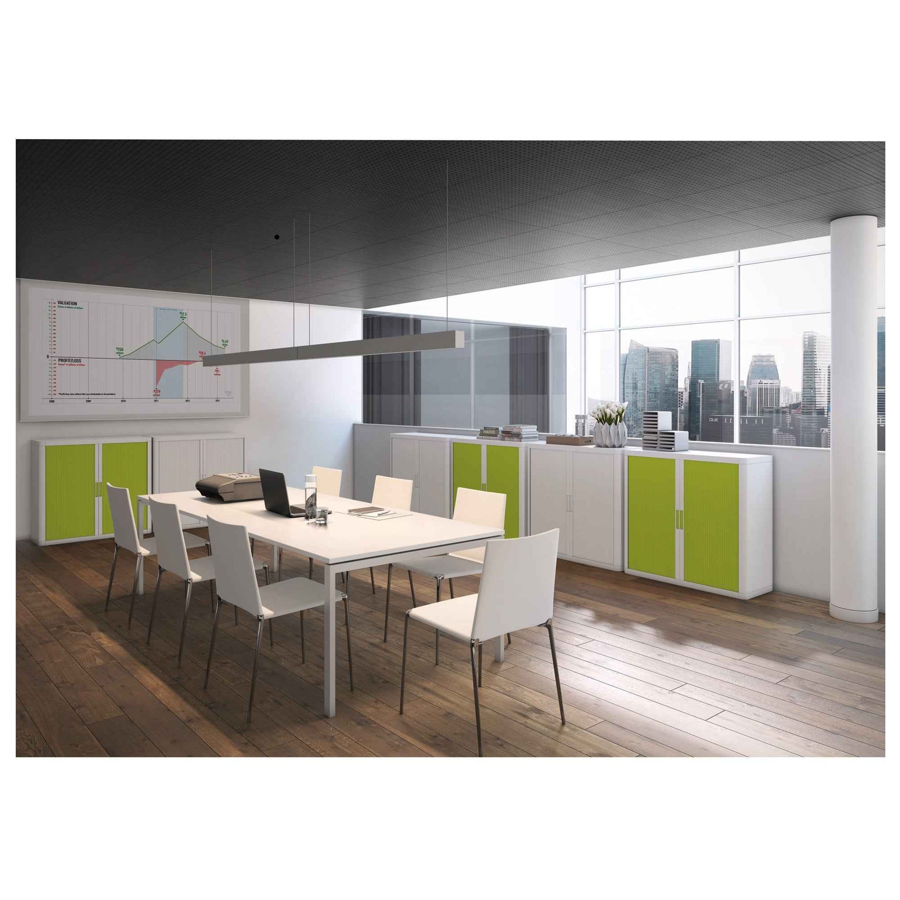 easyDesk® Konferenztisch 1.500 x 750 x 1.140 mm (B x H x T)