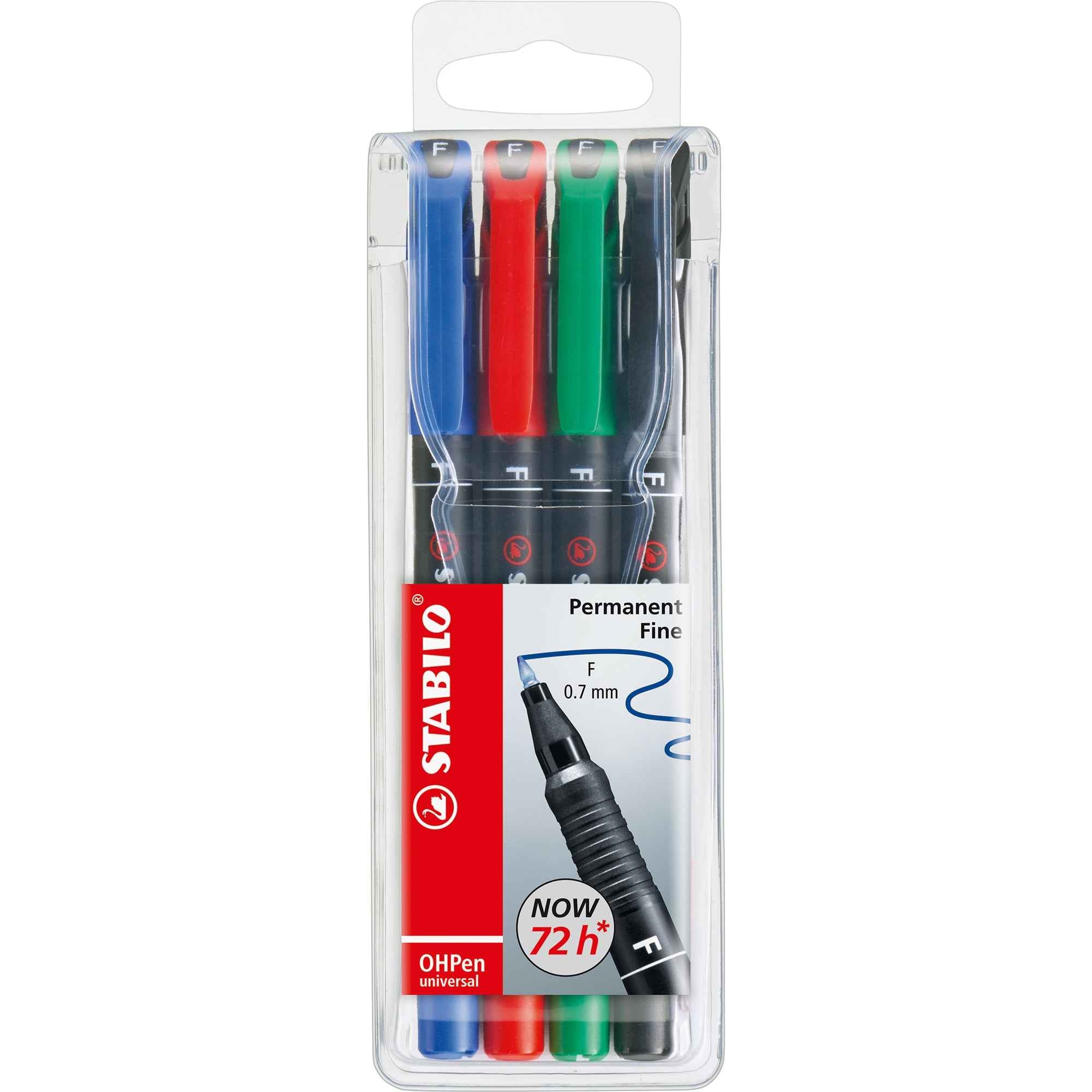STABILO® Folienstift OHPen universal 0,7 mm 4 St./Pack.