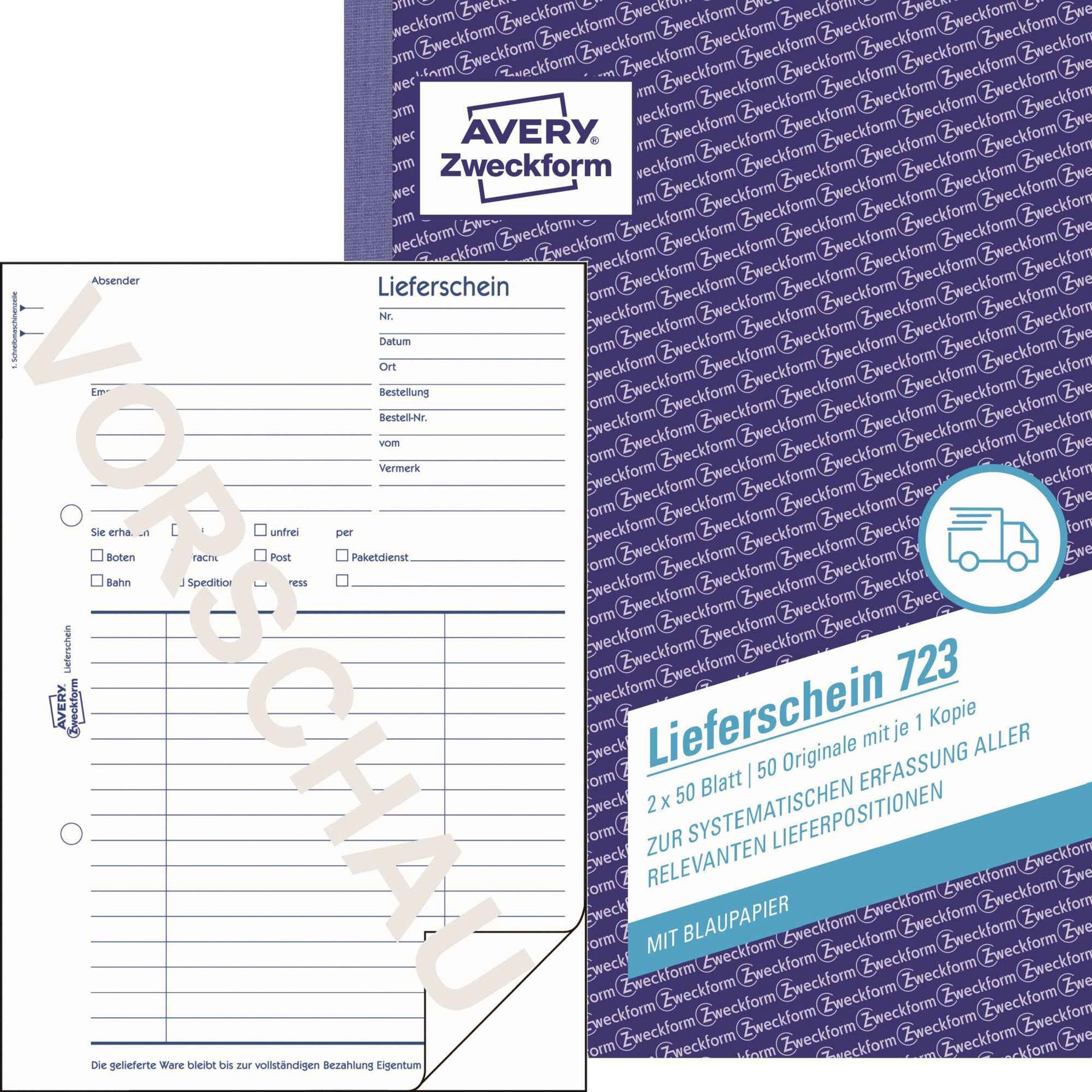 Avery Zweckform Lieferschein 723