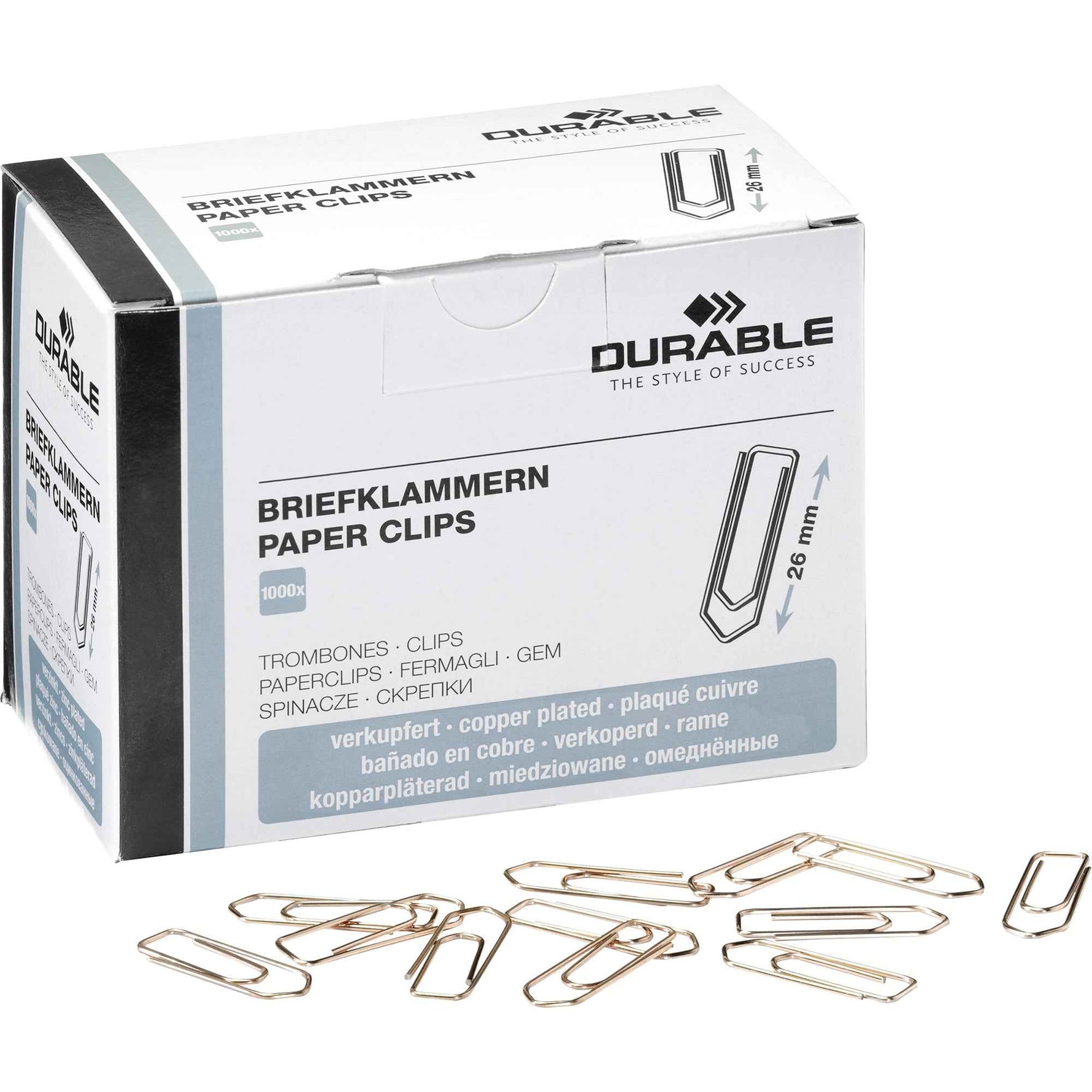 DURABLE Büroklammer 26 mm 1.000 St./Pack.