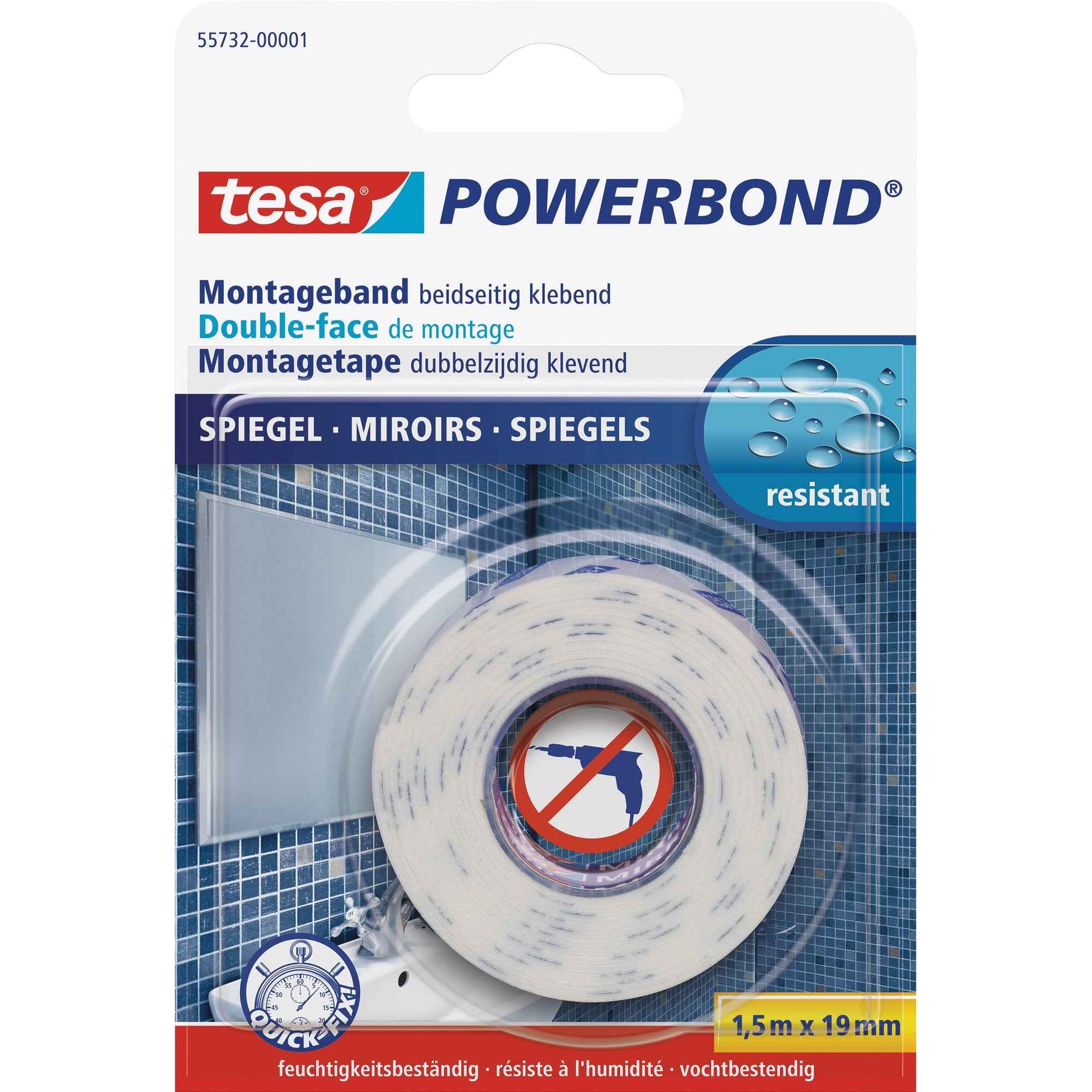 tesa® Montageklebeband Powerbond® Spiegel