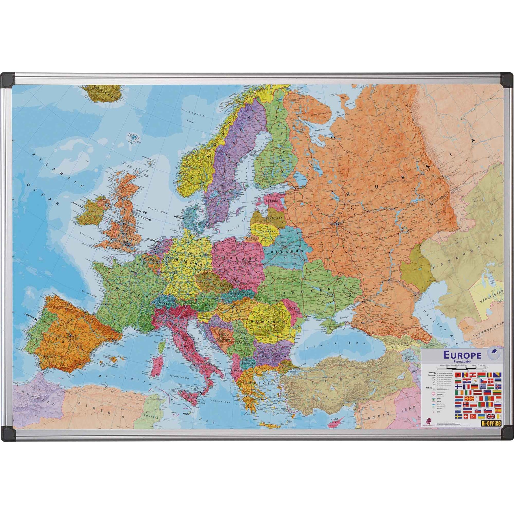 Bi-office Landkartentafel