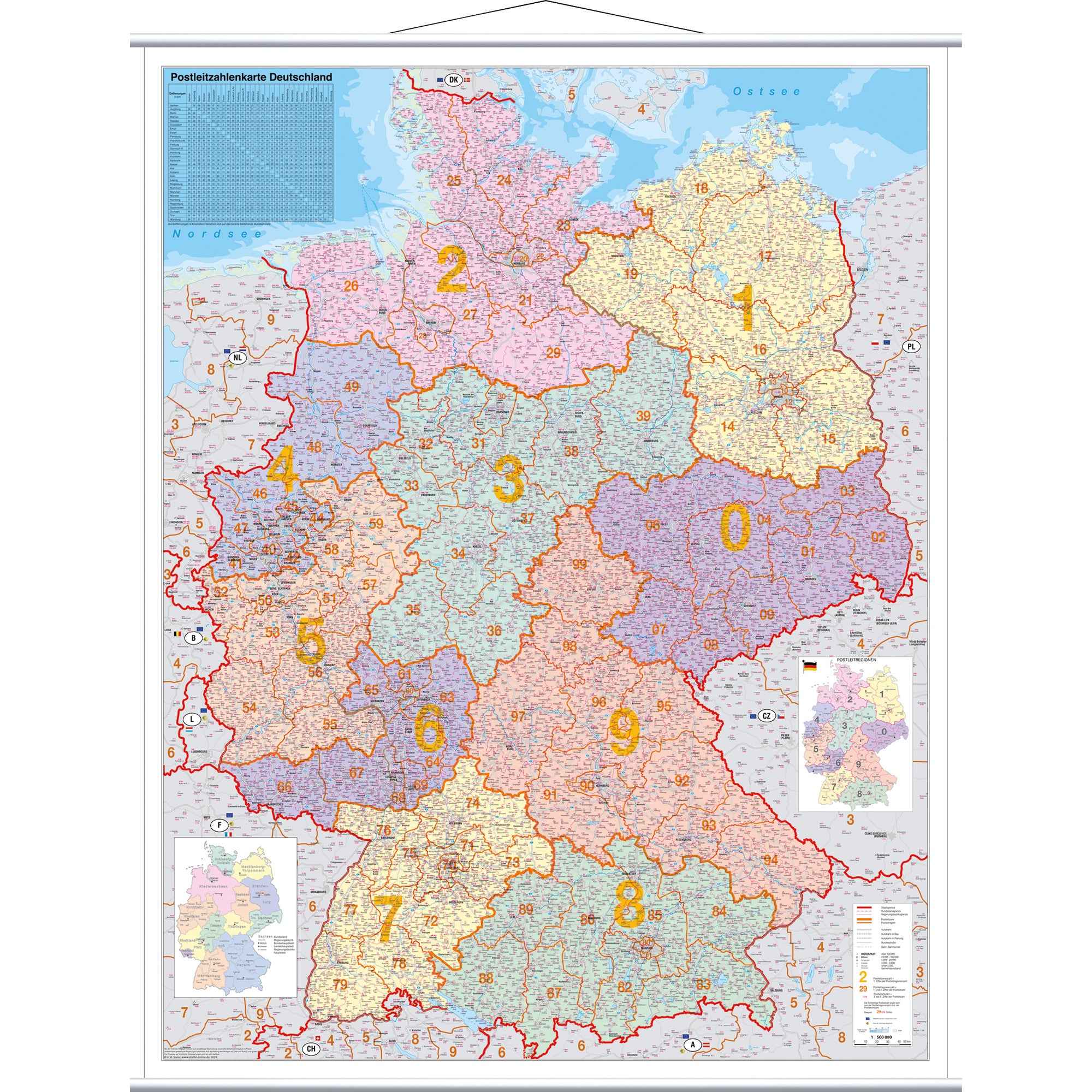FRANKEN Postleitzahlentafel