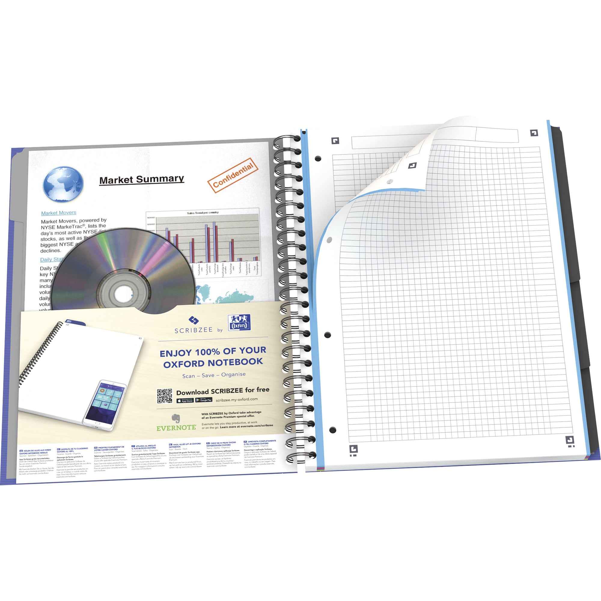 Oxford Registerbuch Office European Book DIN A4+