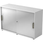 Hammerbacher Schiebetürenschrank 2 Ordnerhöhen weiß