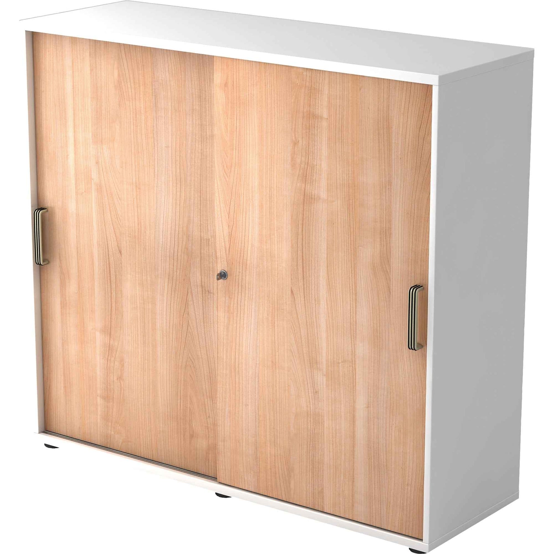 Hammerbacher Schiebetürenschrank 3 Ordnerhöhen weiß