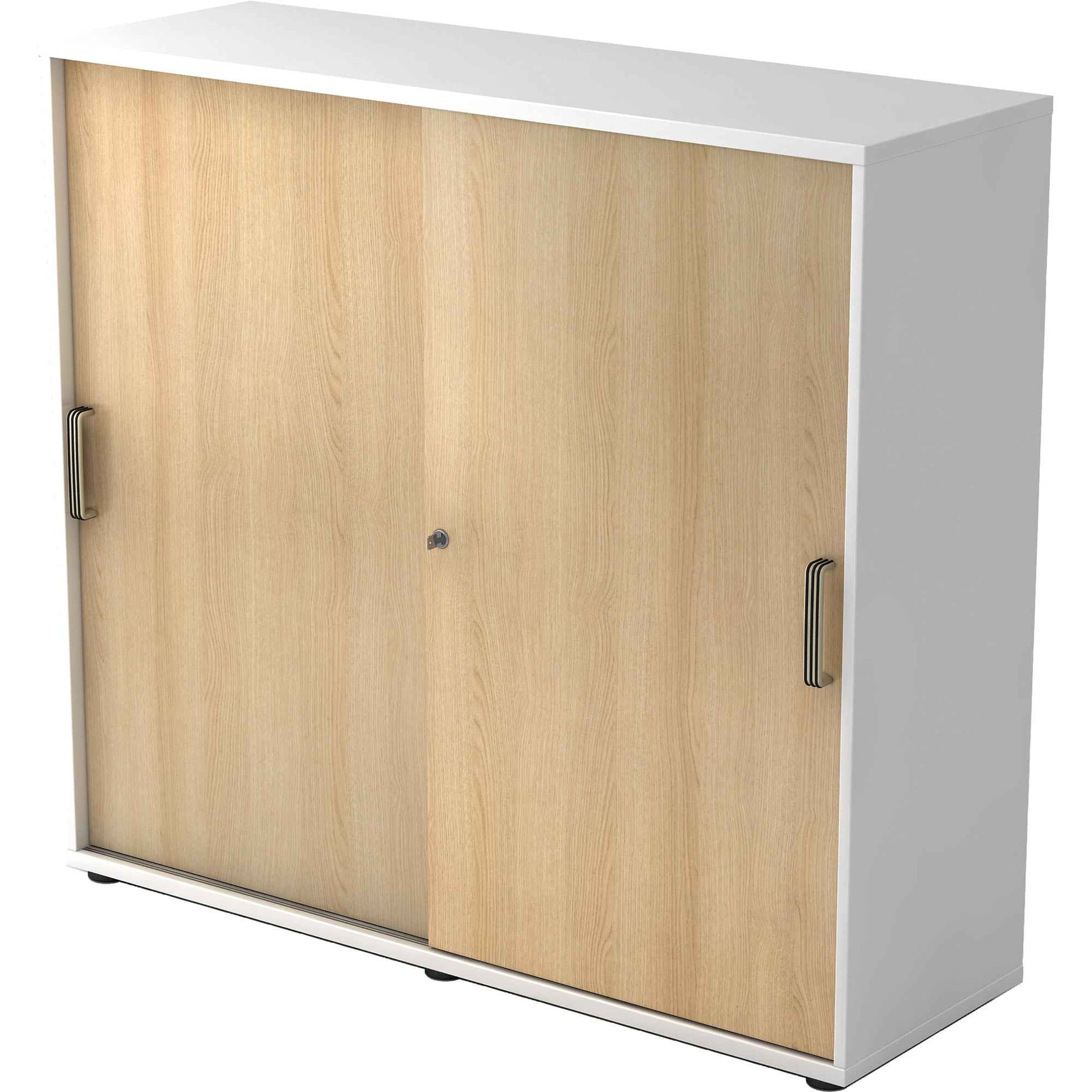Hammerbacher Schiebetürenschrank 3 Ordnerhöhen weiß