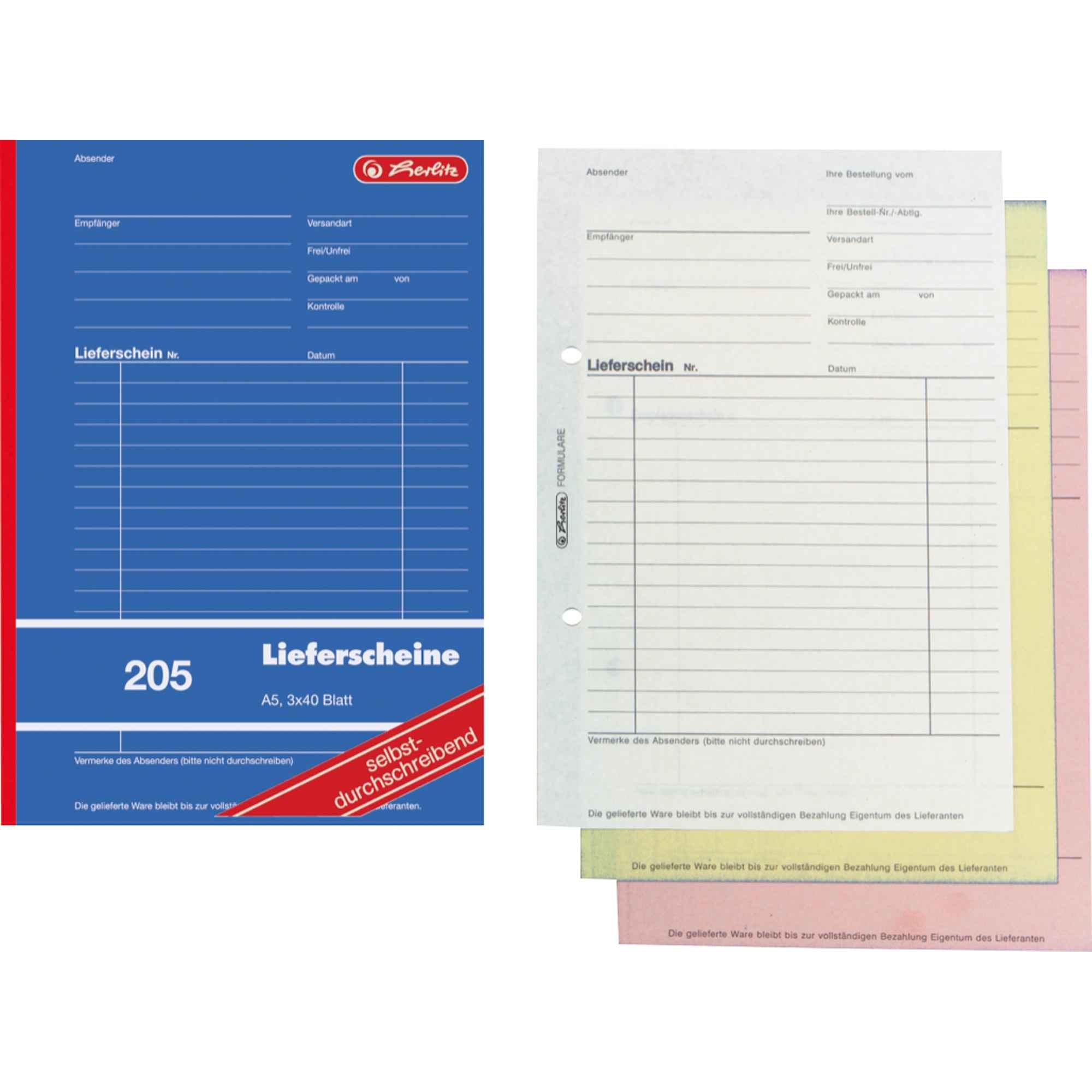 Herlitz Lieferschein