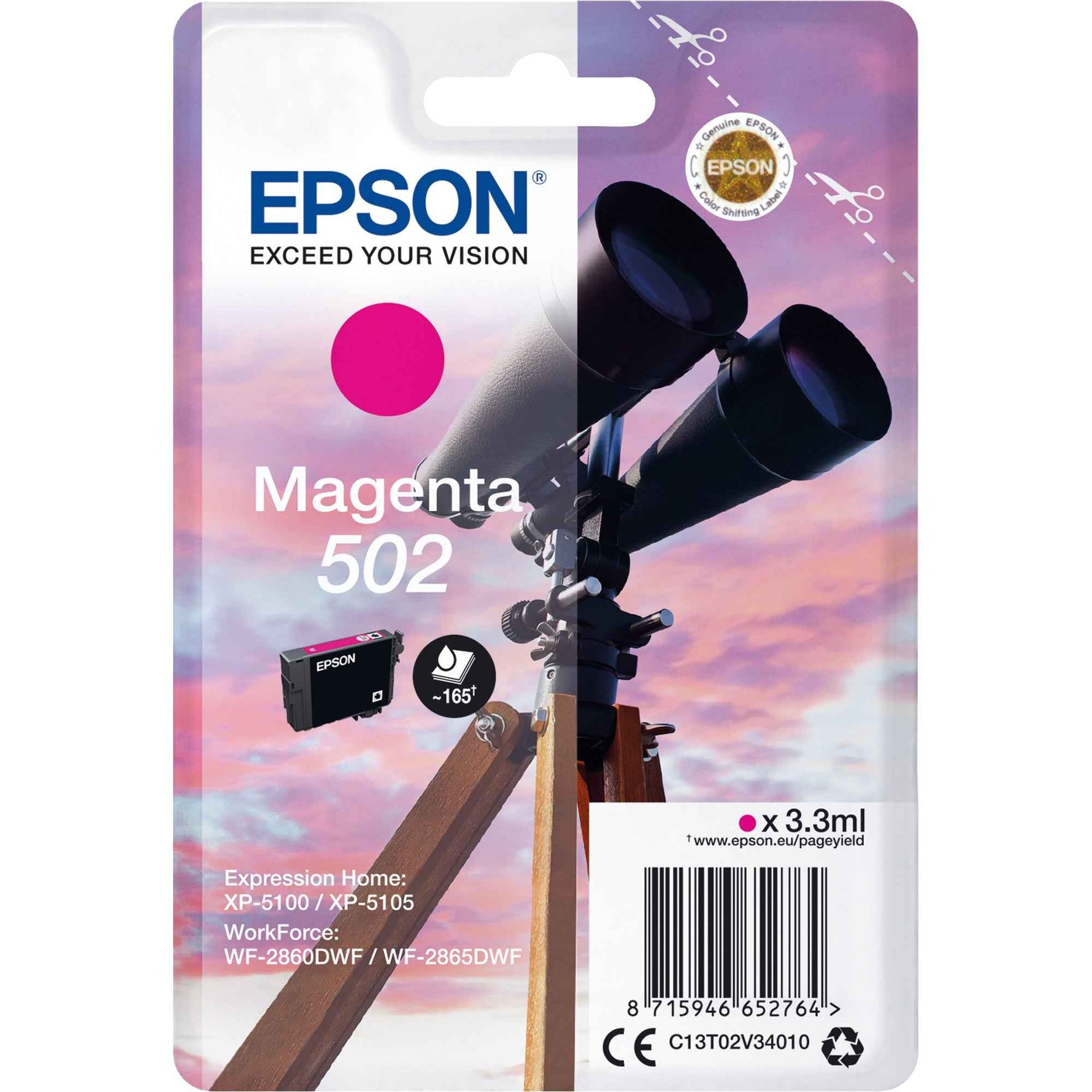 Epson Tintenpatrone 502 magenta