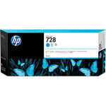 HP Tintenpatrone 728 Cyan, Tintenpatrone für HP Drucker, blaue Farbtinte, Original HP Druckerzubehör