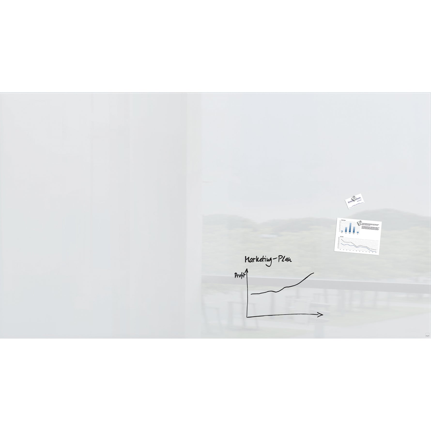 SIGEL Glasboard Artverum 240 x 120 x 1,8 cm (B x H x T) - Wiepa Bürofachpartner