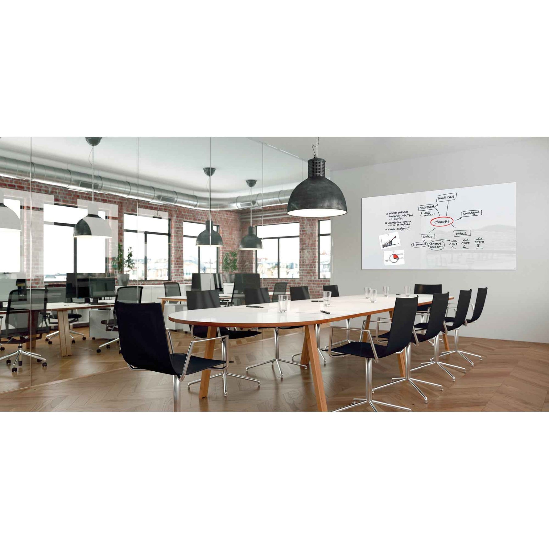 SIGEL Glasboard Artverum 240 x 120 x 1,8 cm (B x H x T)
