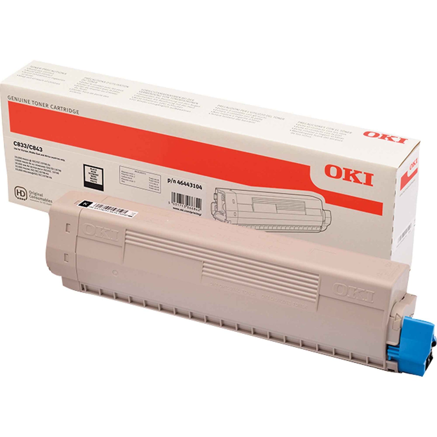 OKI Toner 46443104 schwarz