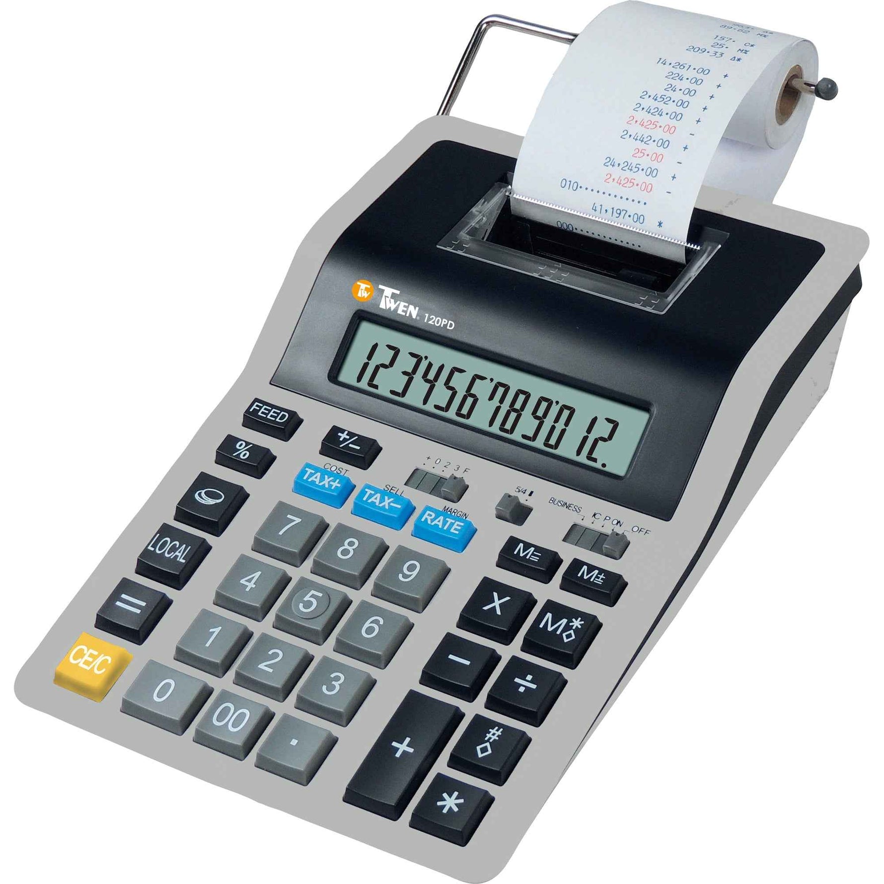 TWEN Tischrechner 120 PD mit Druckausgabe