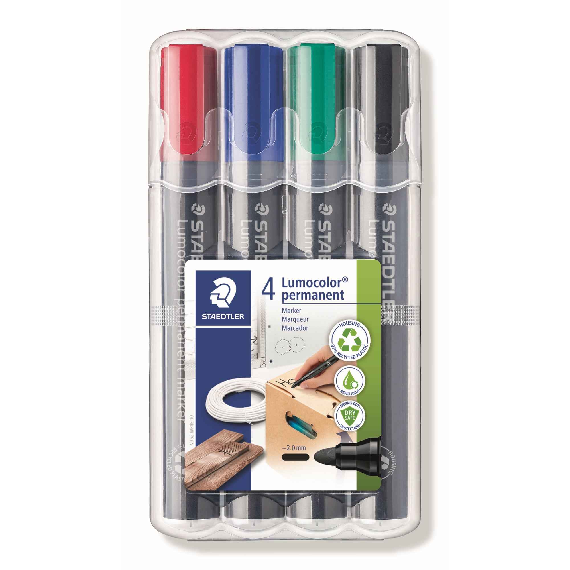 STAEDTLER® Permanentmarker Lumocolor® 352 4 St./Pack.