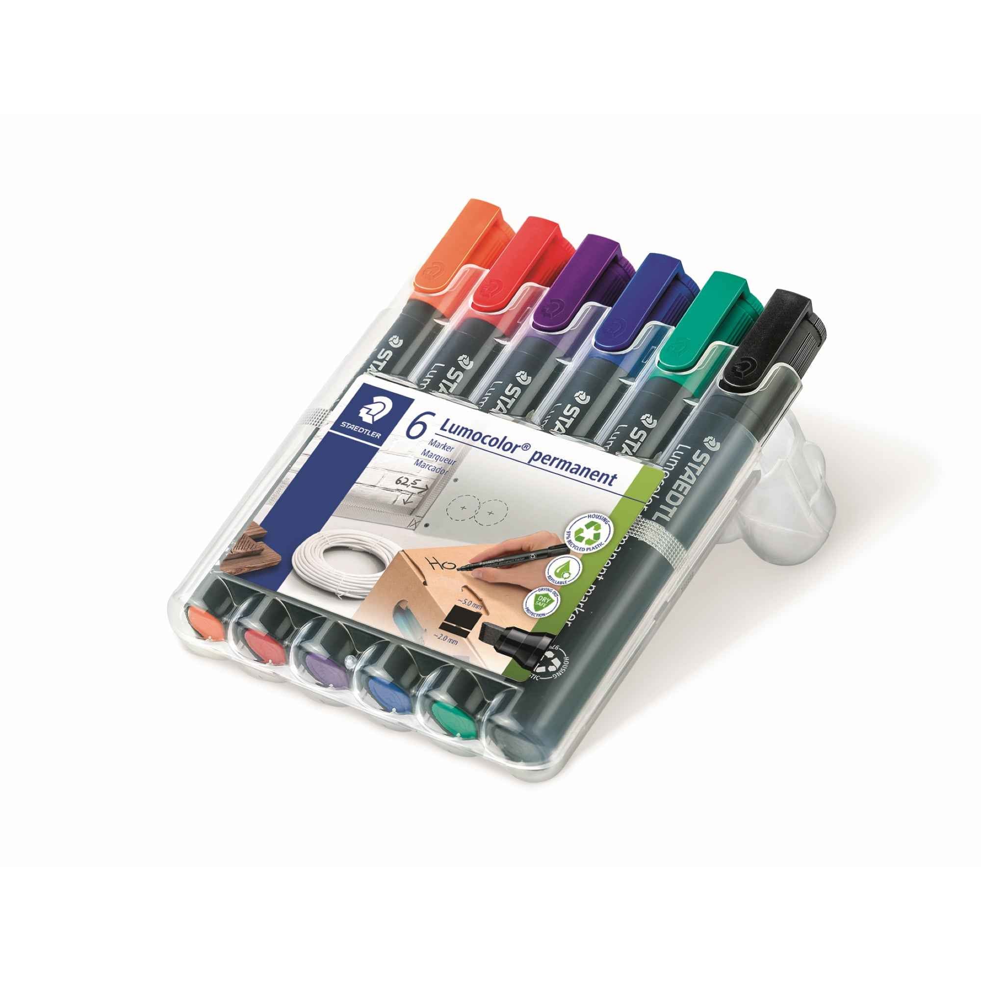 STAEDTLER® Permanentmarker Lumocolor® 350 6 St./Pack.