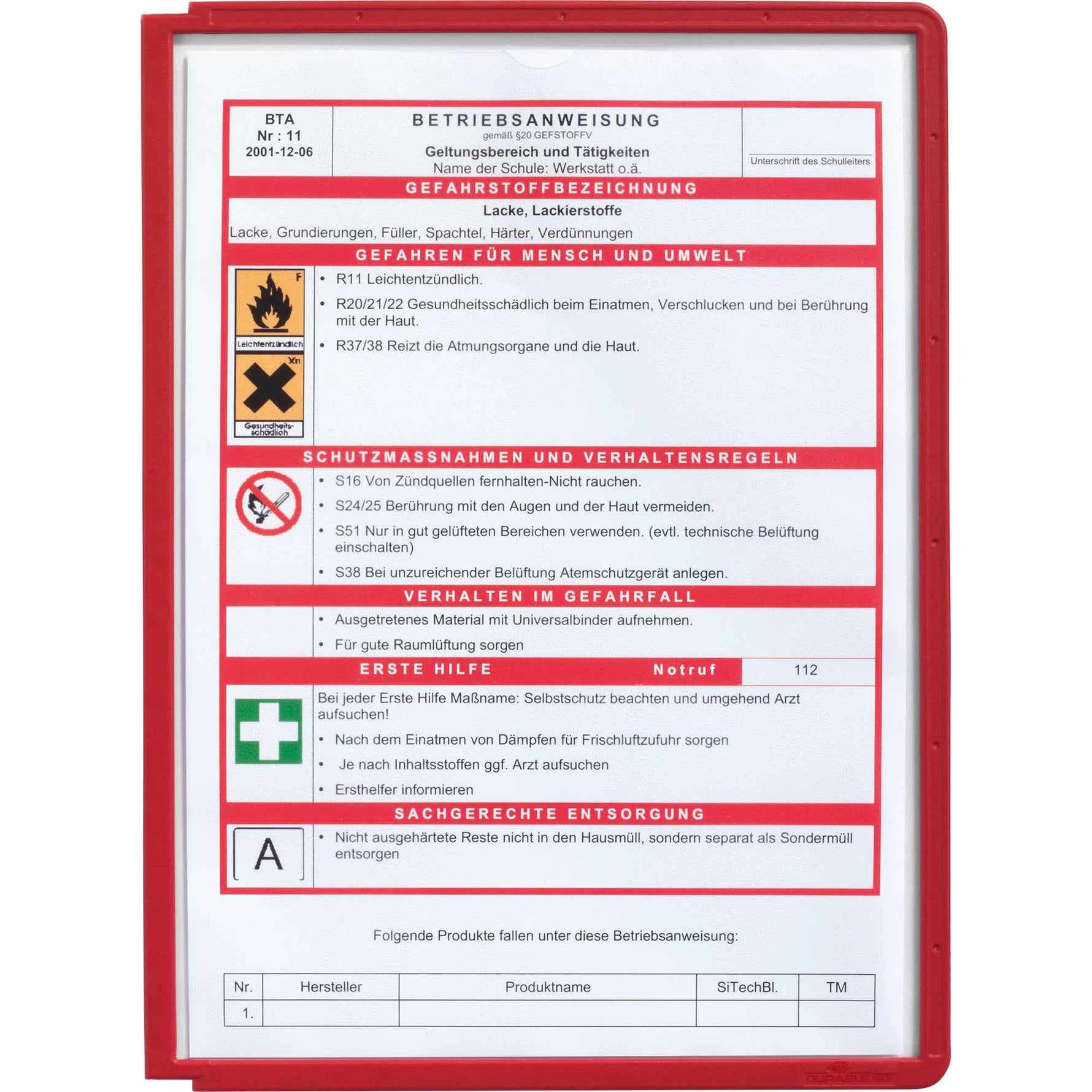DURABLE Sichttafel SHERPA® PANEL