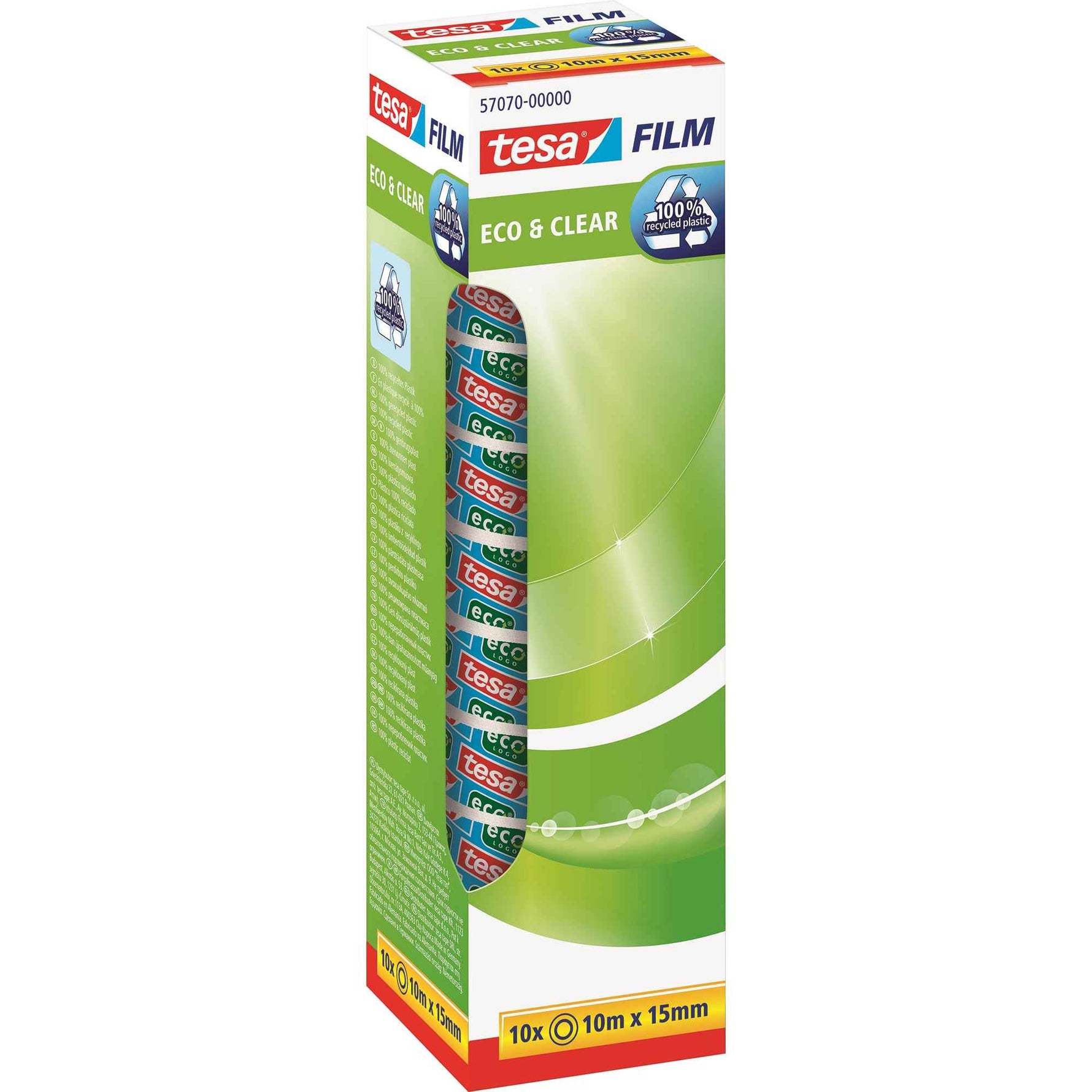 tesa® Klebefilm tesafilm® Eco & Clear 10 St./Pack.