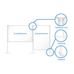 Ultradex Whiteboard FAIR 150 x 120 cm (B x H) – Produktbild 2