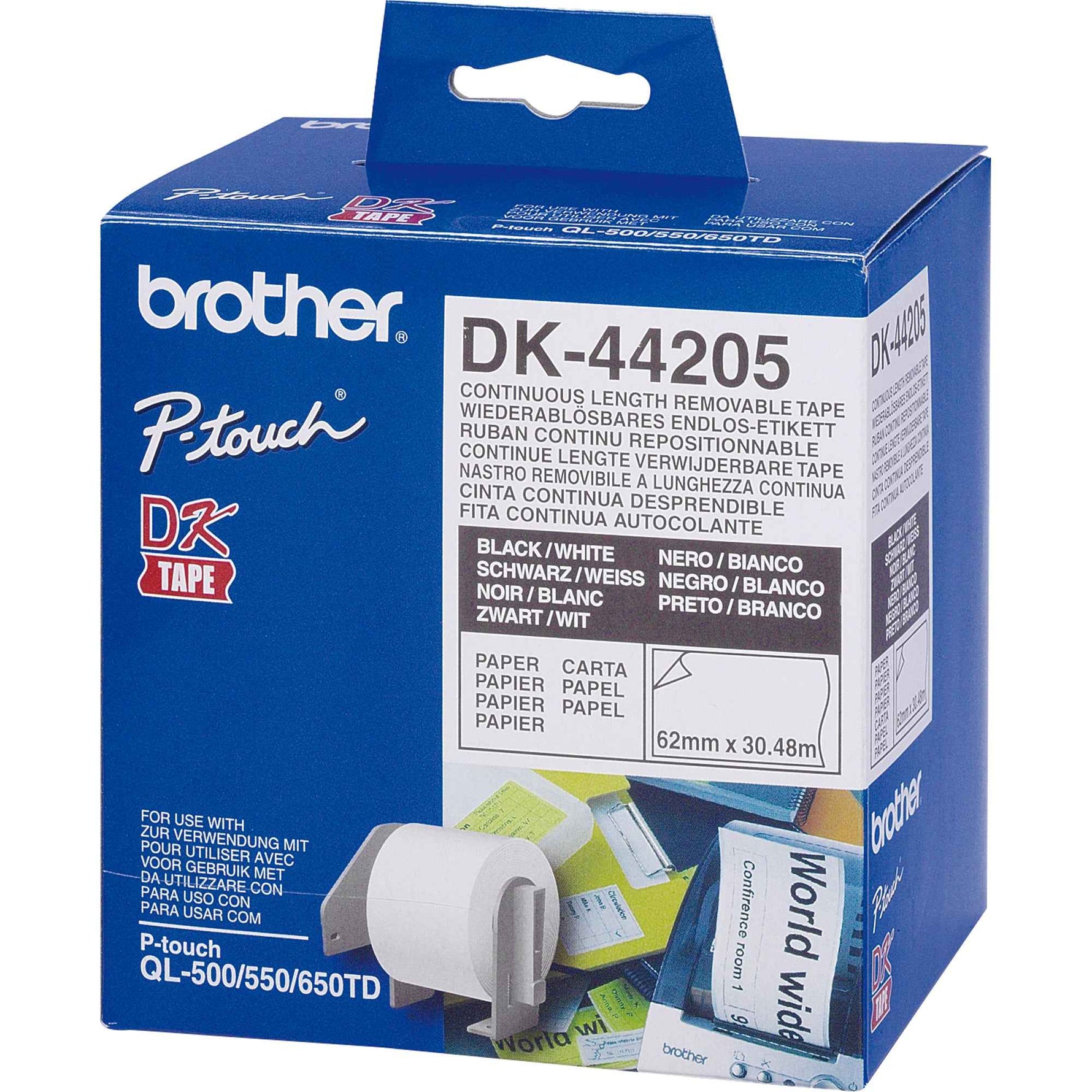 Brother Endlosetikett DK-44205 6,2 cm x 30,48 m (B x L)