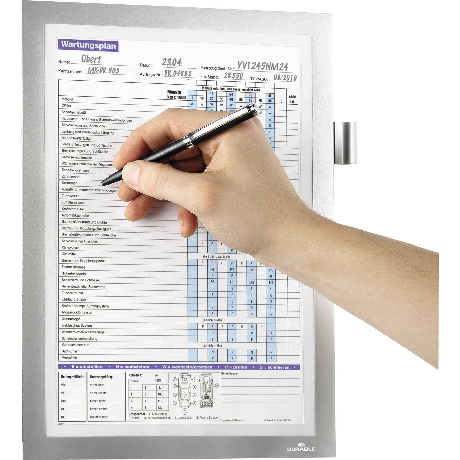 DURABLE Magnetrahmen MAGNETIC NOTE