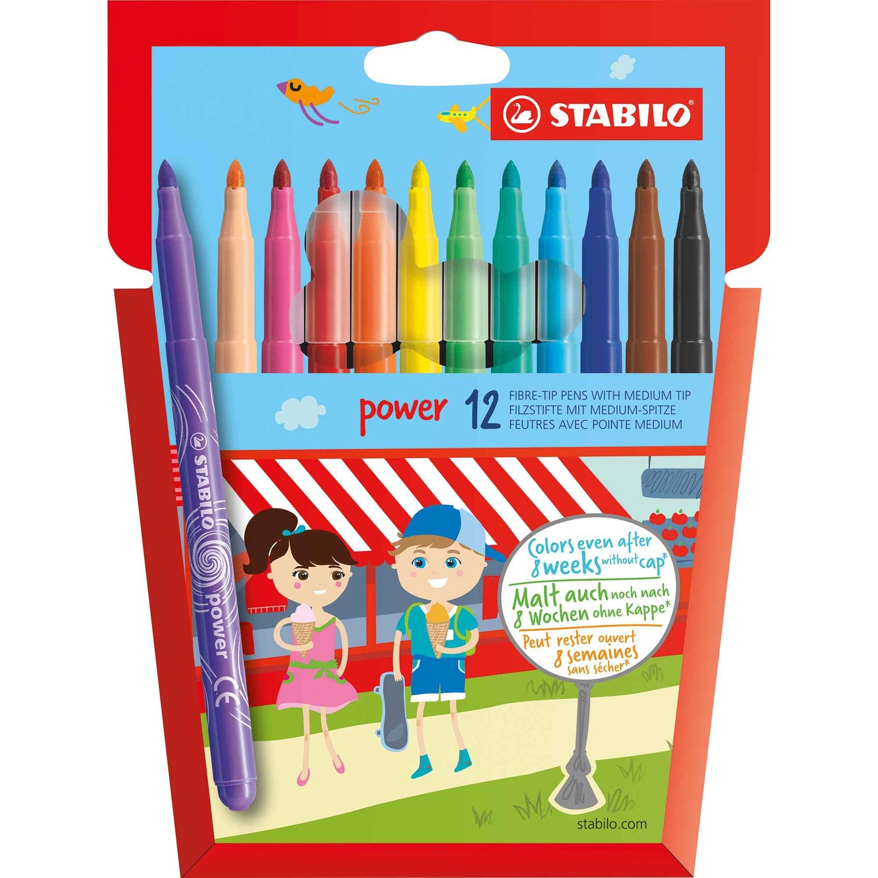 STABILO® Fasermaler power 12 St./Pack.