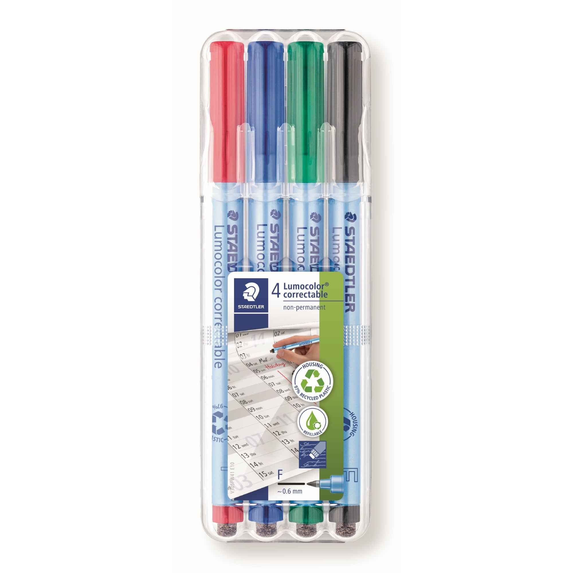 STAEDTLER® Folienstift Lumocolor® correctable 305 4 St./Pack.