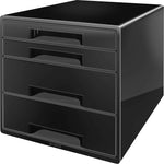 Leitz Schubladenbox CUBE 4 Schubladen schwarz