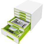 Leitz Schubladenbox WOW CUBE 5 Schubladen