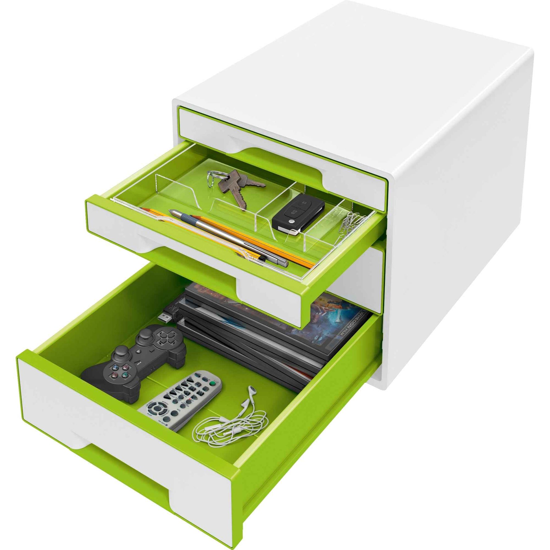 Leitz Schubladenbox WOW CUBE 4 Schubladen