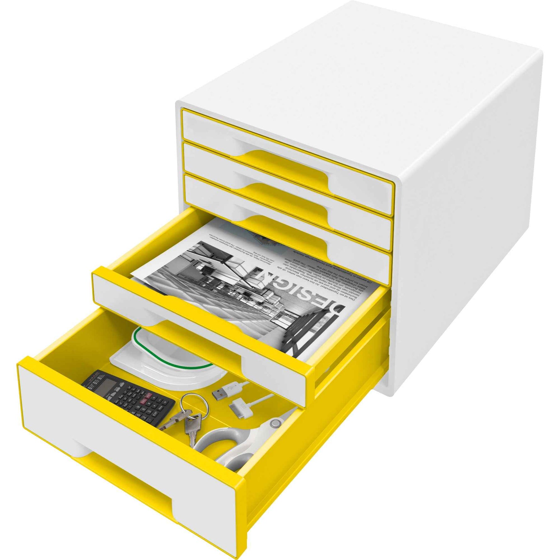 Leitz Schubladenbox WOW CUBE 5 Schubladen