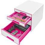 Leitz Schubladenbox WOW CUBE 4 Schubladen
