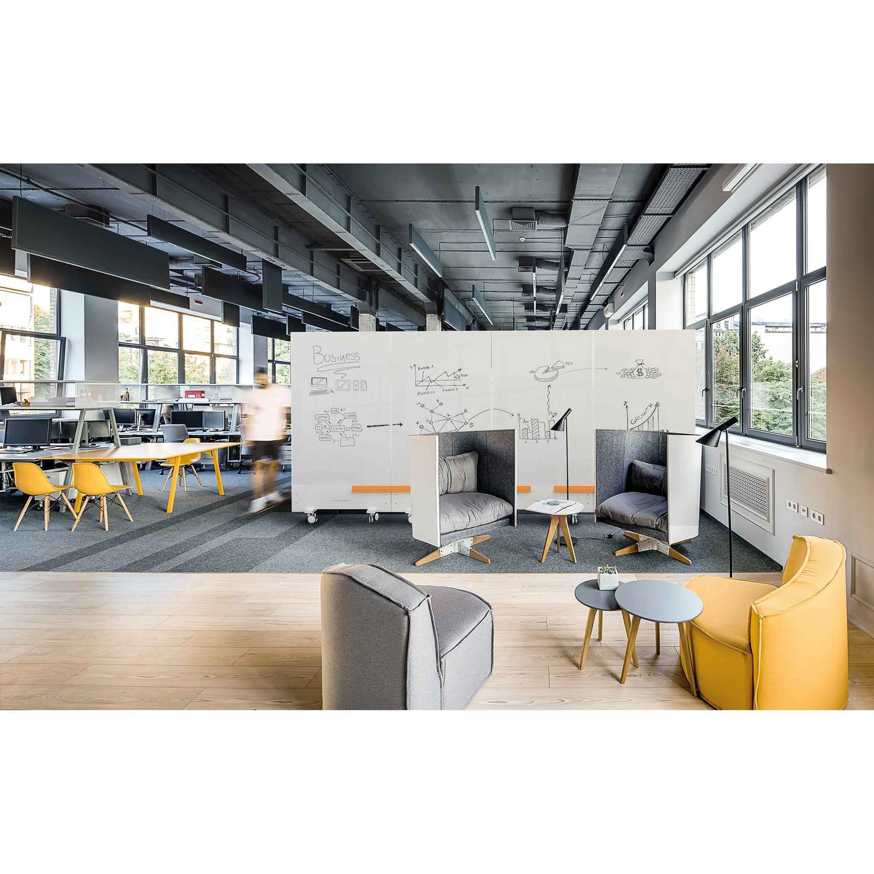 magnetoplan® Whiteboard Infinity Wall mobil