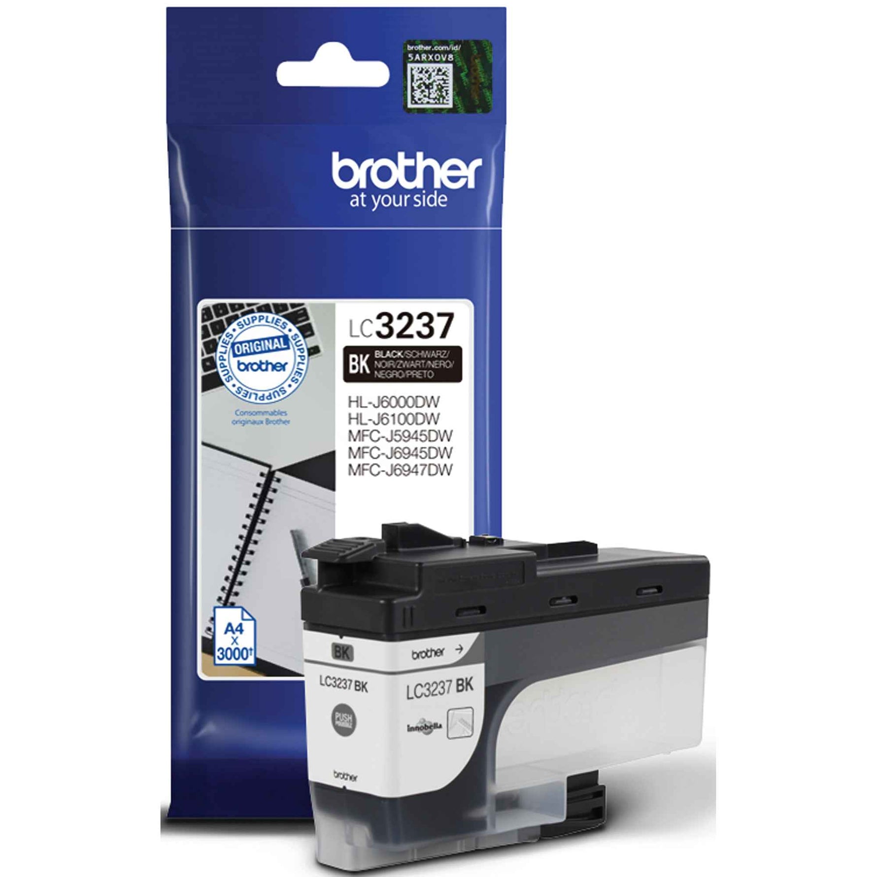 Brother Tintenpatrone LC-3237BK schwarz