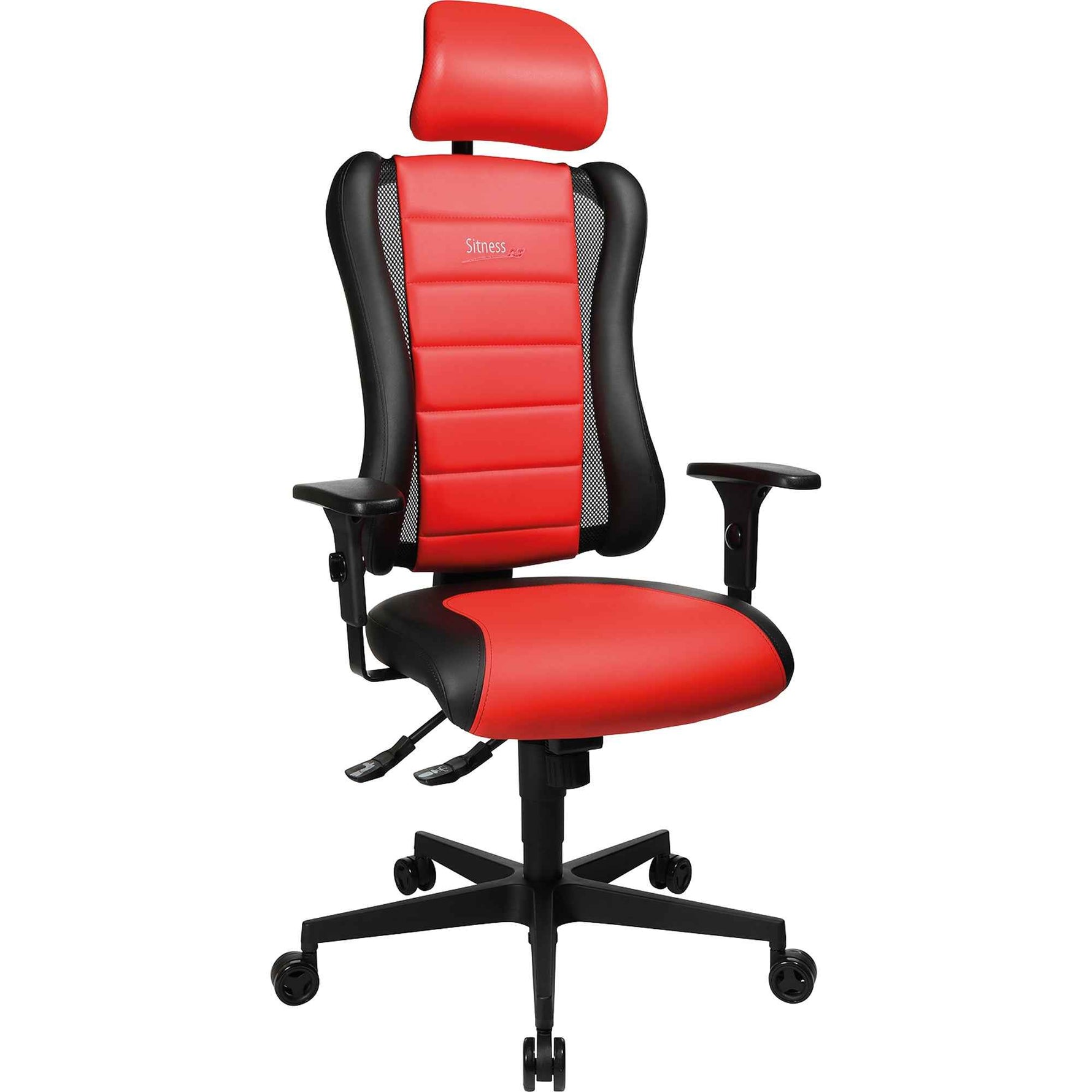 TOPSTAR Gaming-Stuhl SITNESS® RS mit Kopfstütze schwarz/rot