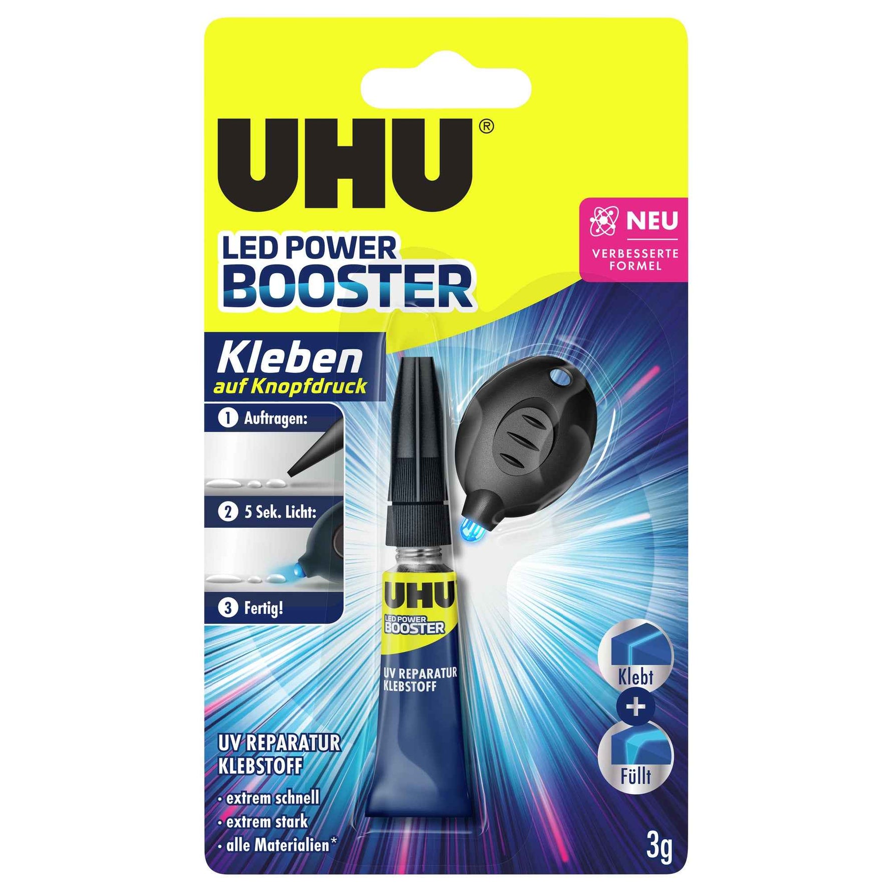 UHU® Alleskleber LED-Light BOOSTER