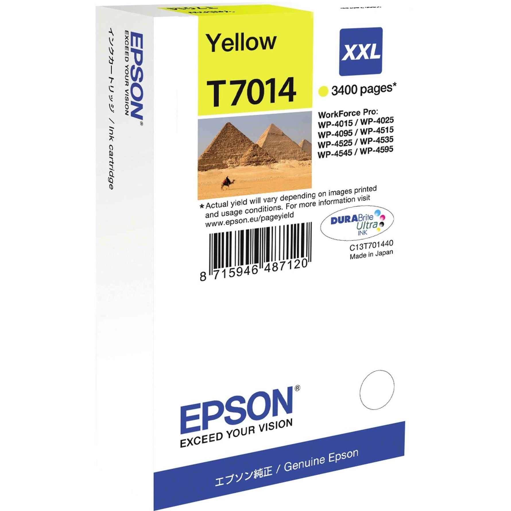 Epson Tintenpatrone T7014 gelb