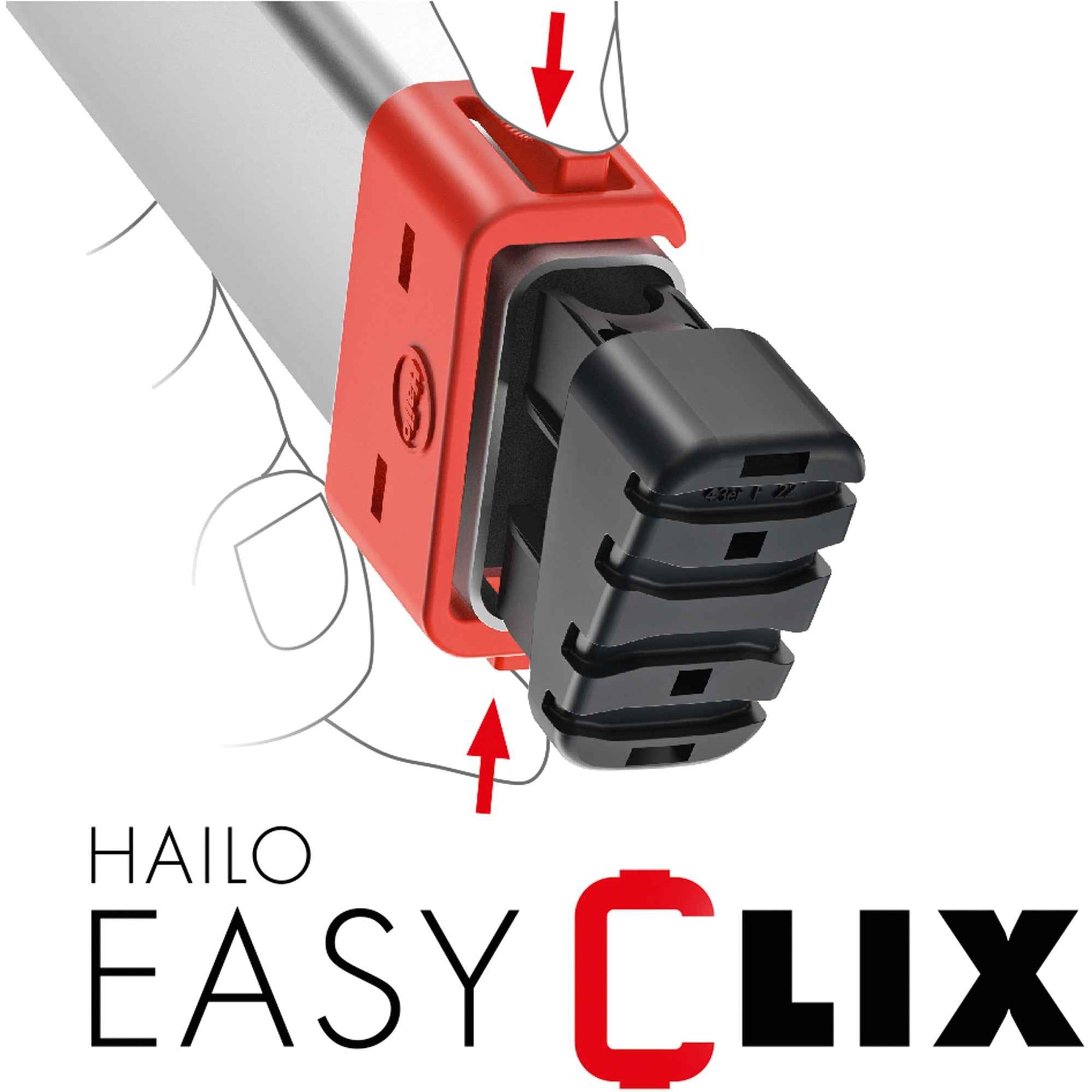 Hailo Stehleiter L60 StandardLine max. Arbeitshöhe 3,07 m