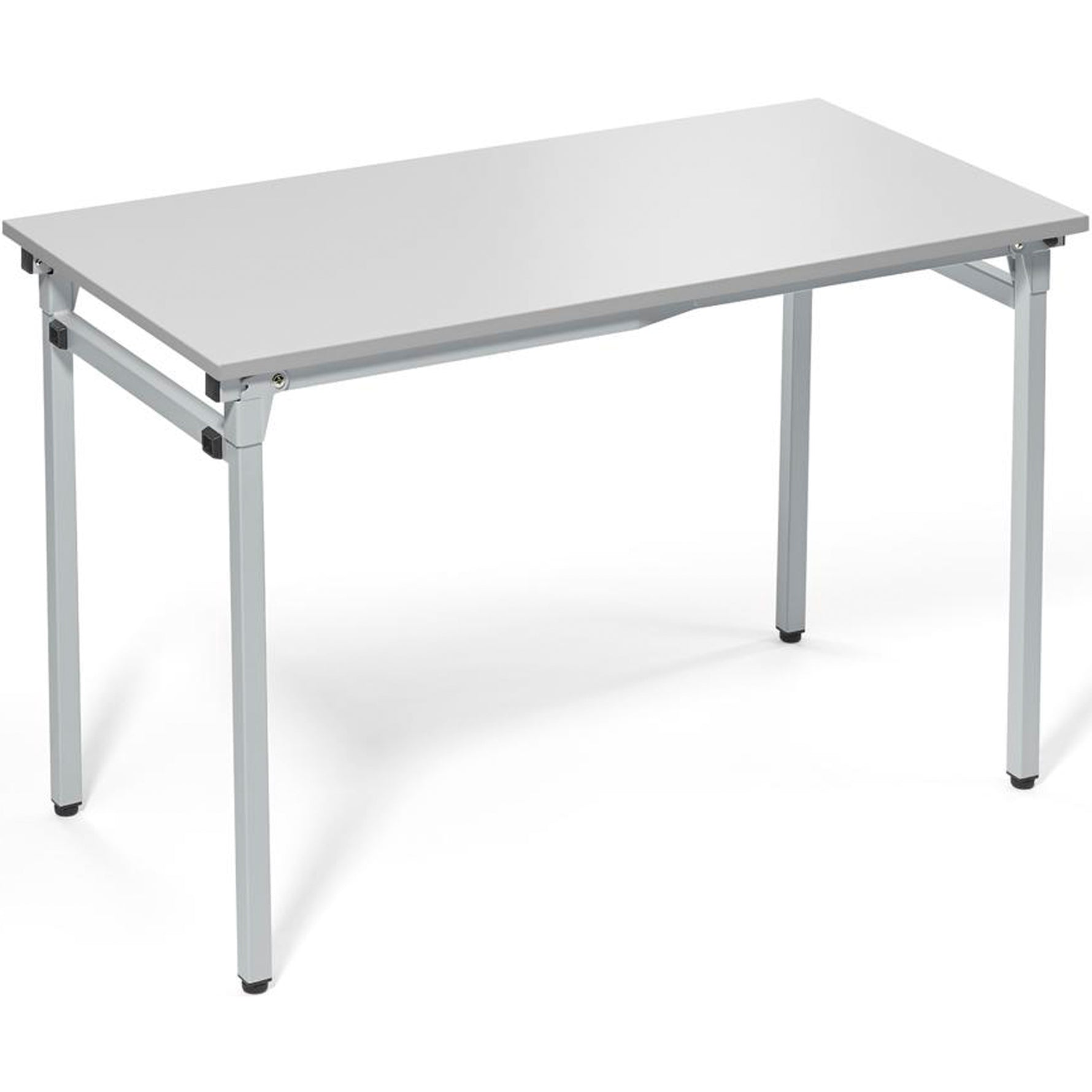 Neutralware Konferenztisch 4-Fuß zusammenklappbar 1.200 x 720 x 600 mm (B x H x T) lichtgrau
