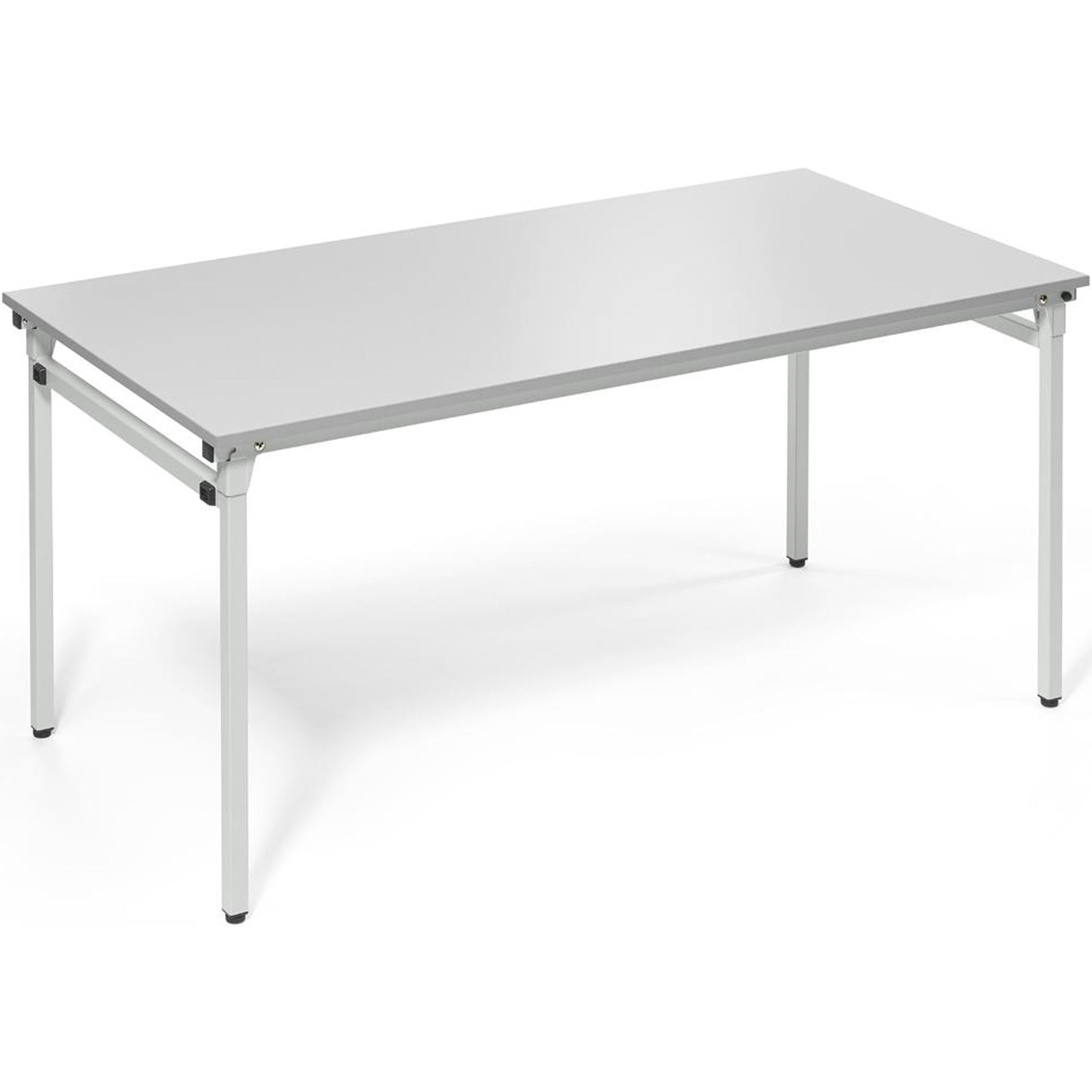 Neutralware Konferenztisch 4-Fuß zusammenklappbar 1.600 x 720 x 800 mm (B x H x T) lichtgrau