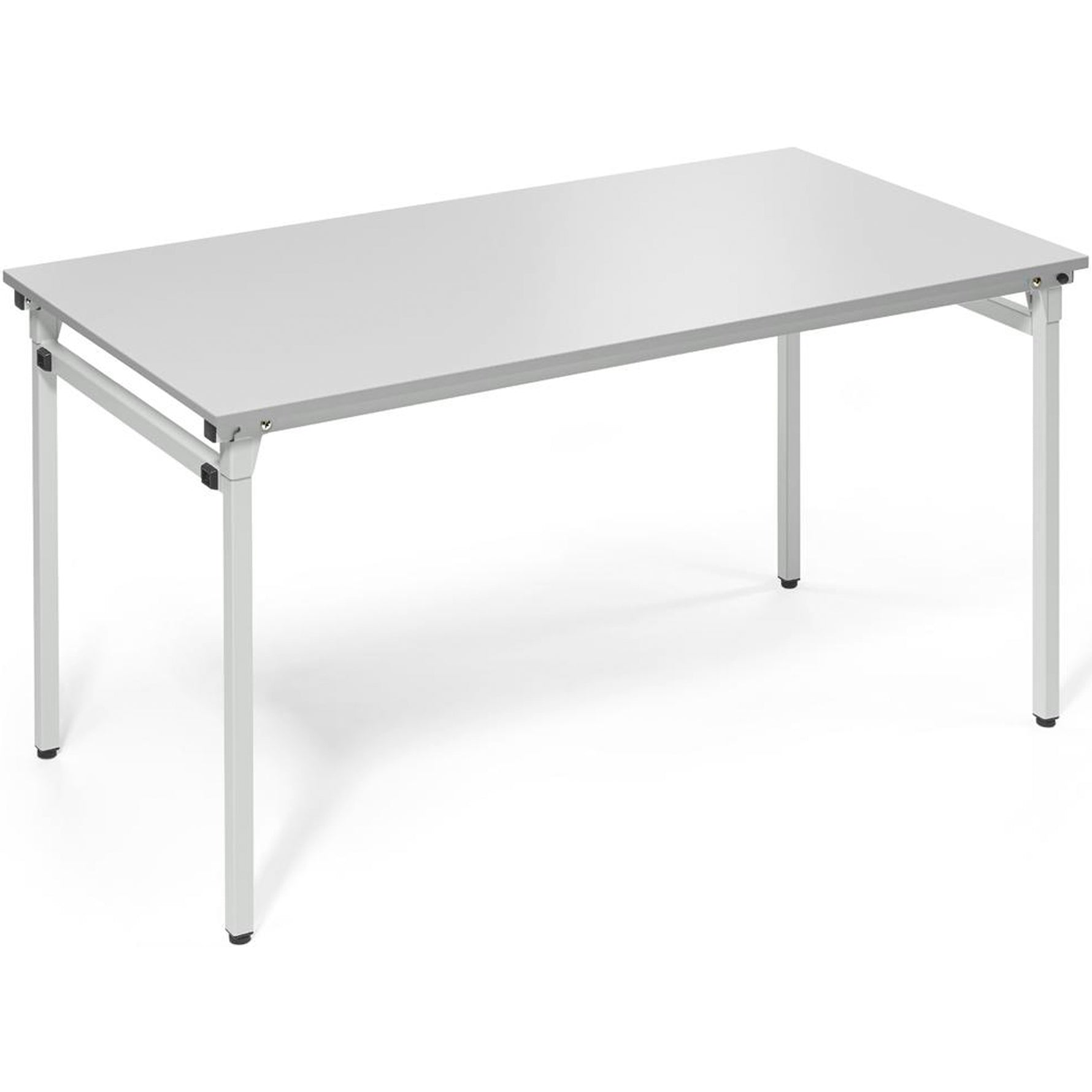 Neutralware Konferenztisch 4-Fuß zusammenklappbar 1.400 x 720 x 700 mm (B x H x T) lichtgrau