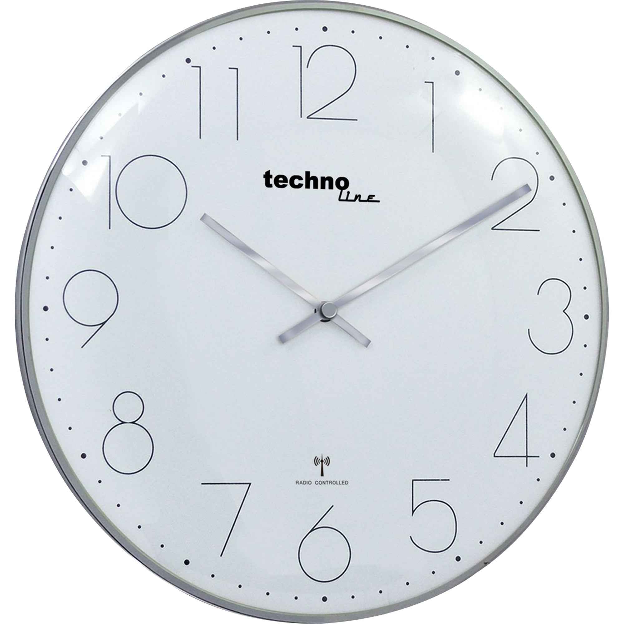 technoline® Funkuhr WT 8240 chrom