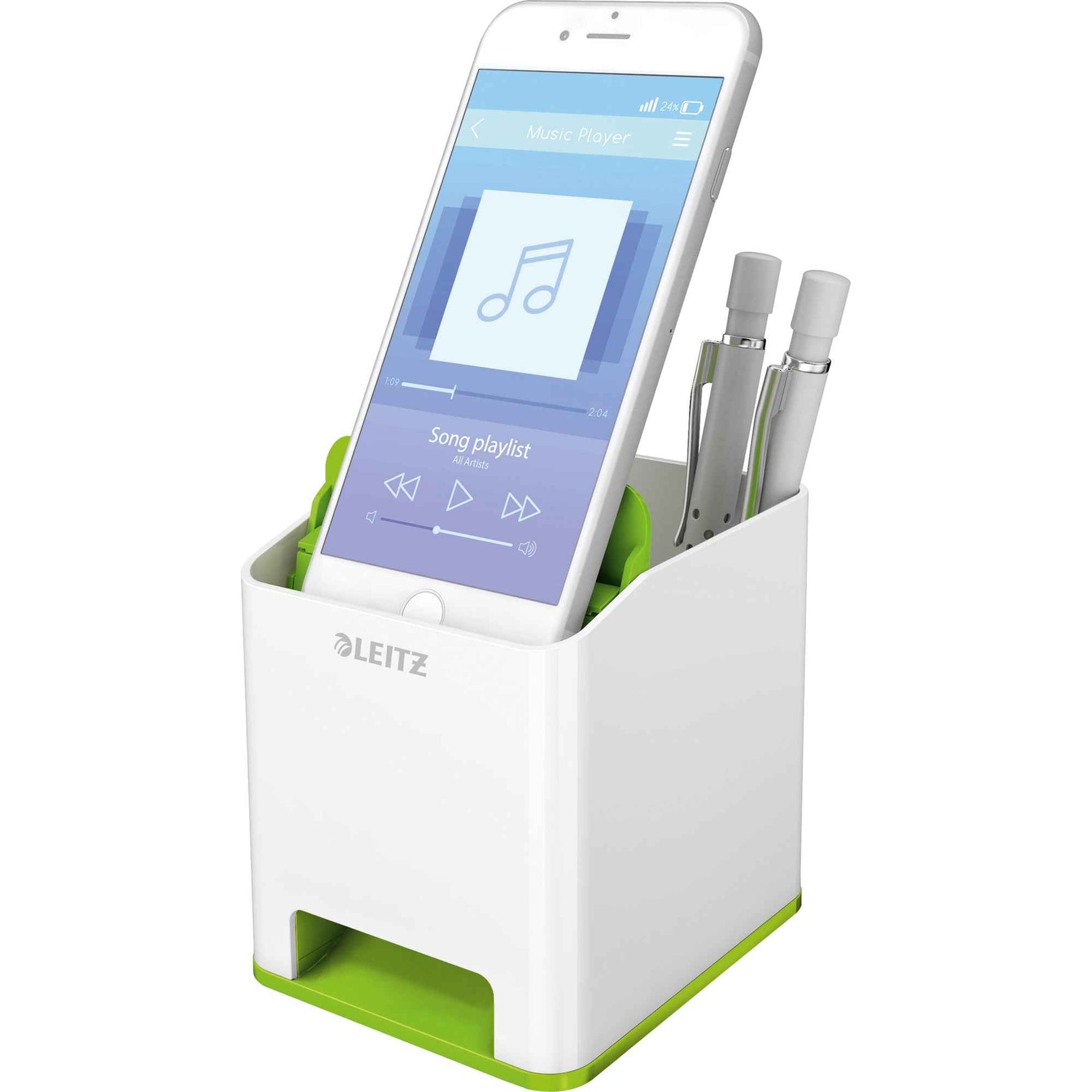 Leitz Stifteköcher WOW Duo Colour inkl. Soundverstärkungsfunktion
