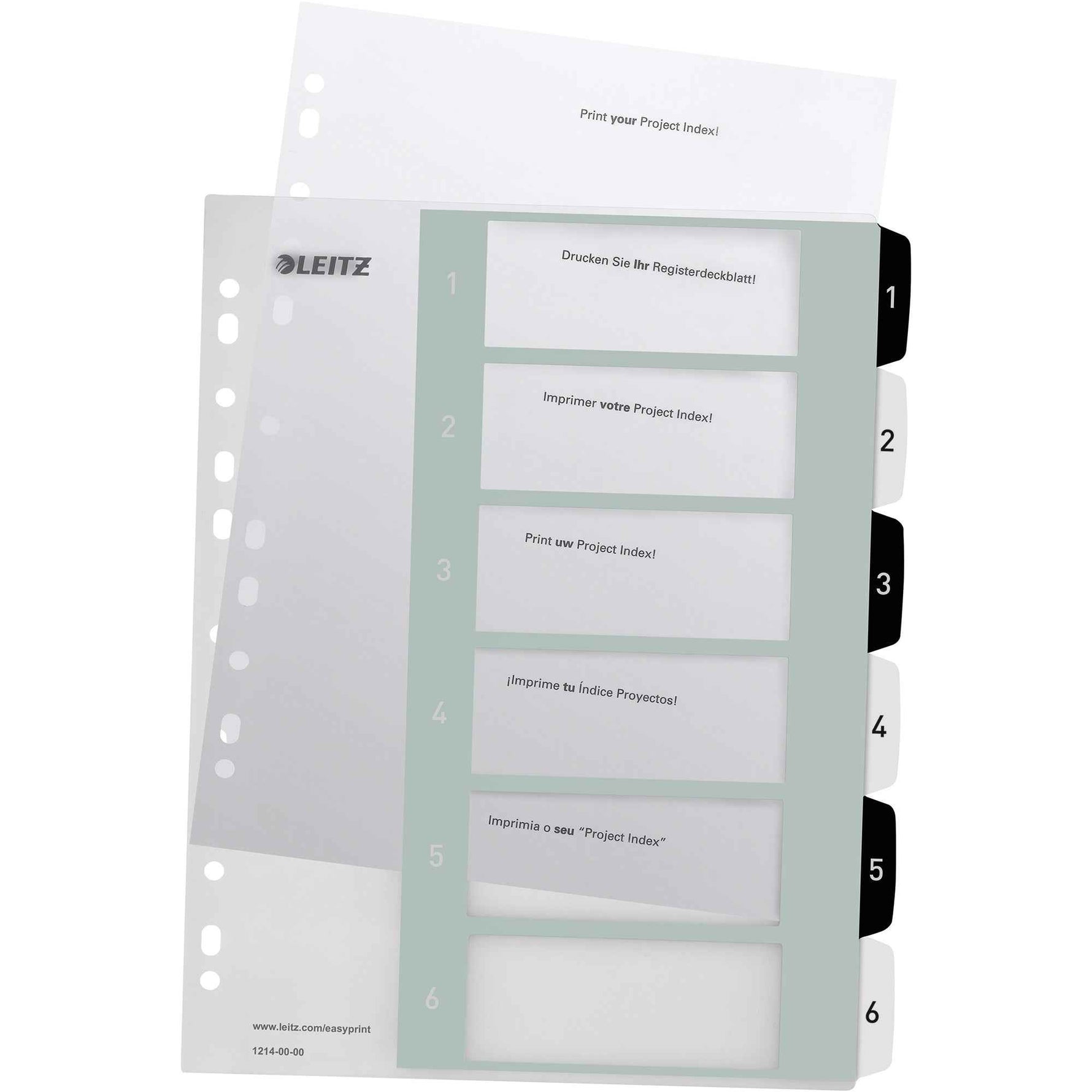 Leitz Zahlenregister WOW 1-6