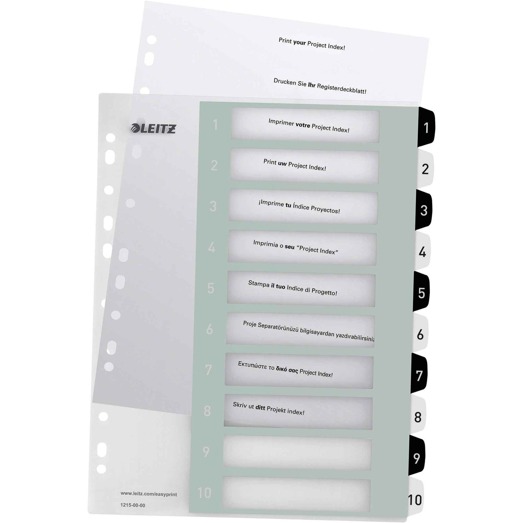 Leitz Zahlenregister WOW 1-10