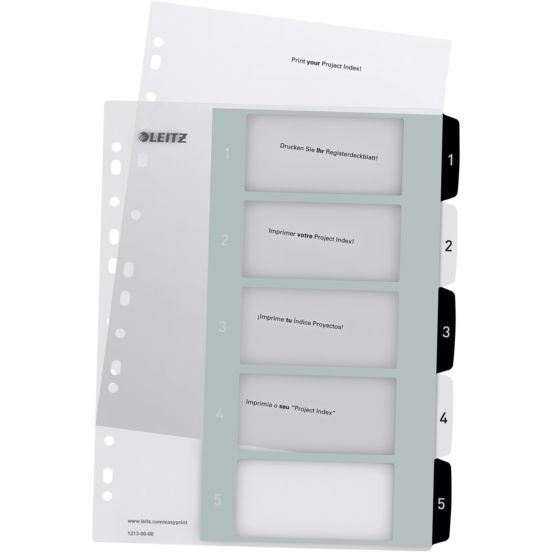 Leitz Zahlenregister WOW 1-5 - Wiepa Bürofachpartner