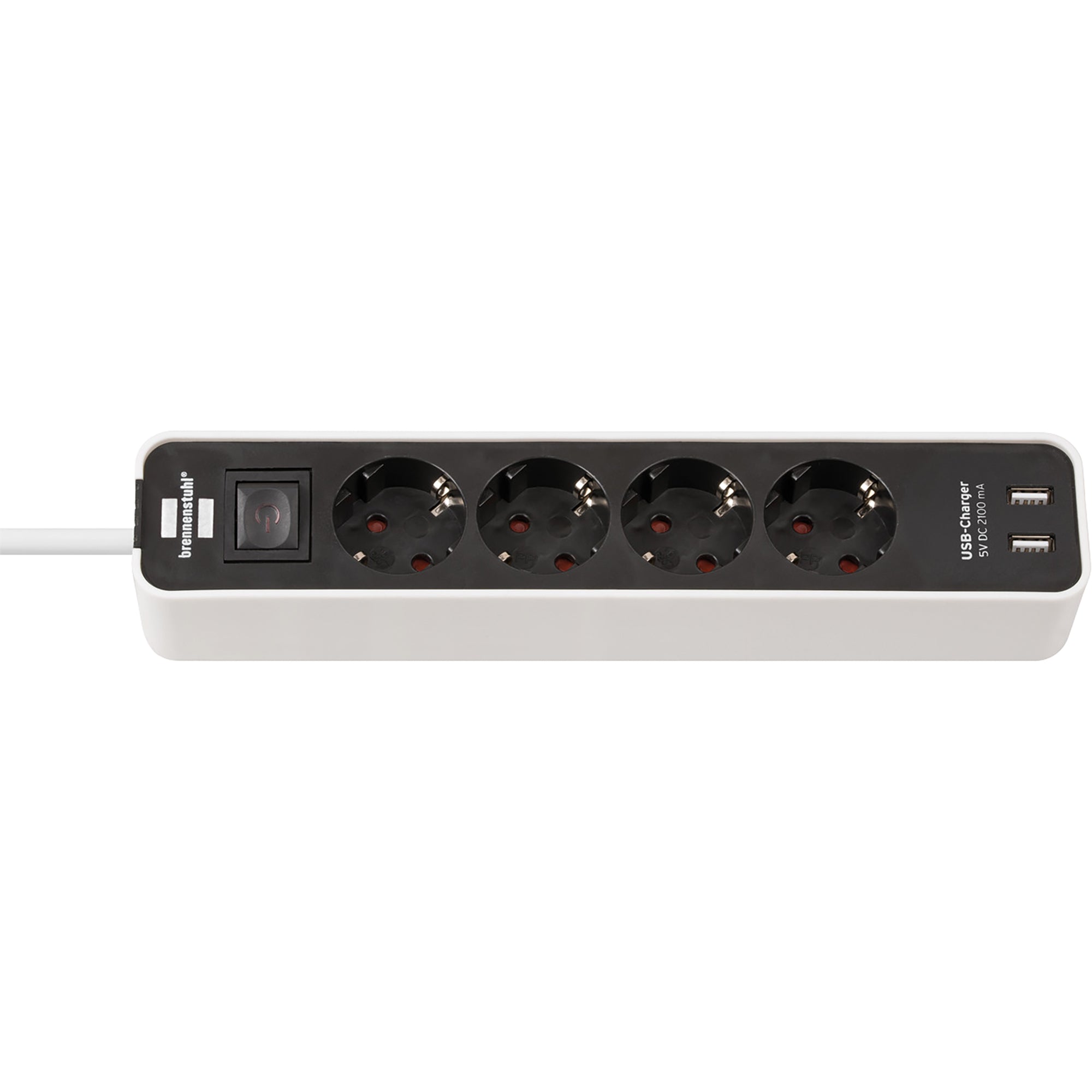 brennenstuhl® Steckdosenleiste Ecolor 2 USB Ports - Wiepa Bürofachpartner