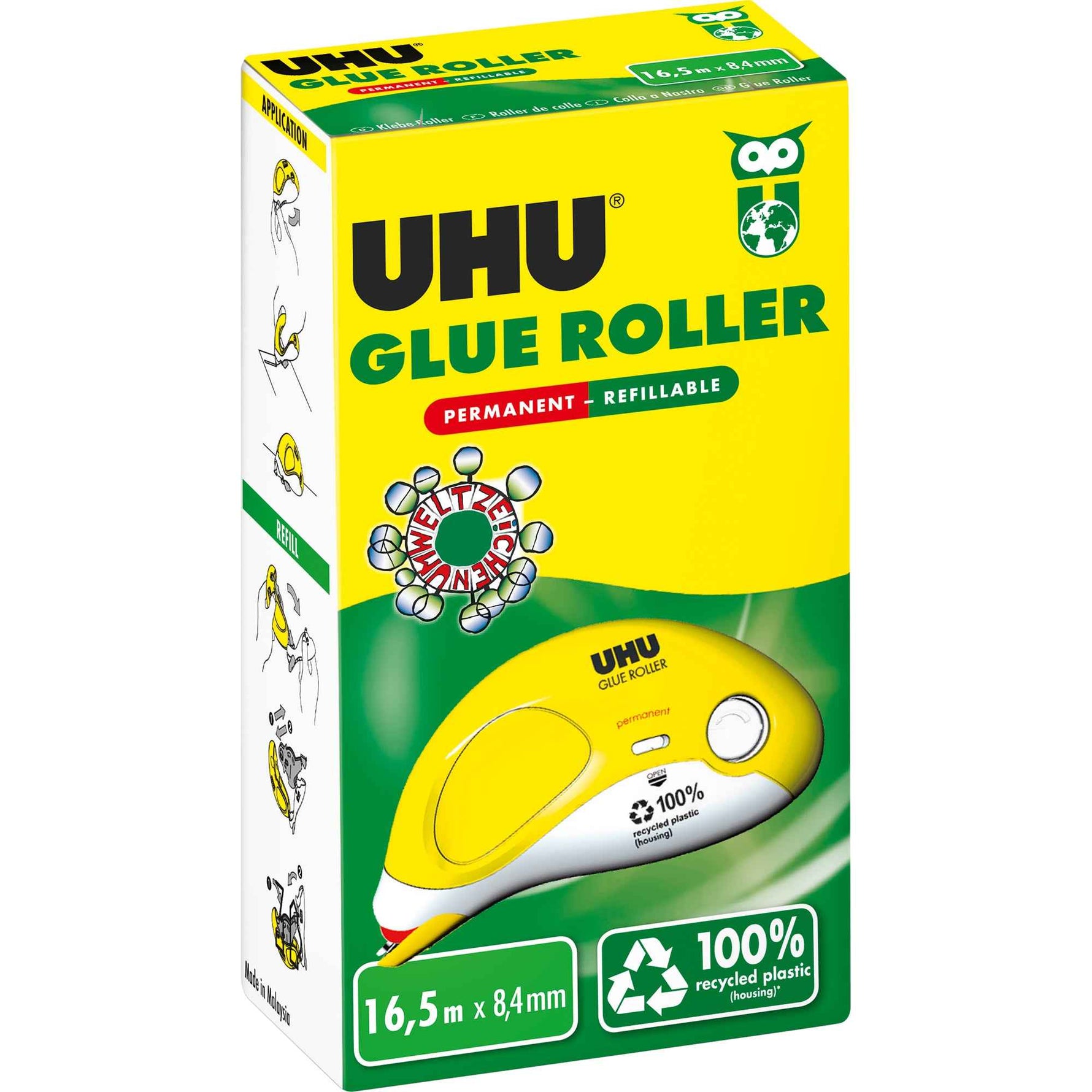 UHU® Kleberoller GLUE PERMANENT REFILLABLE