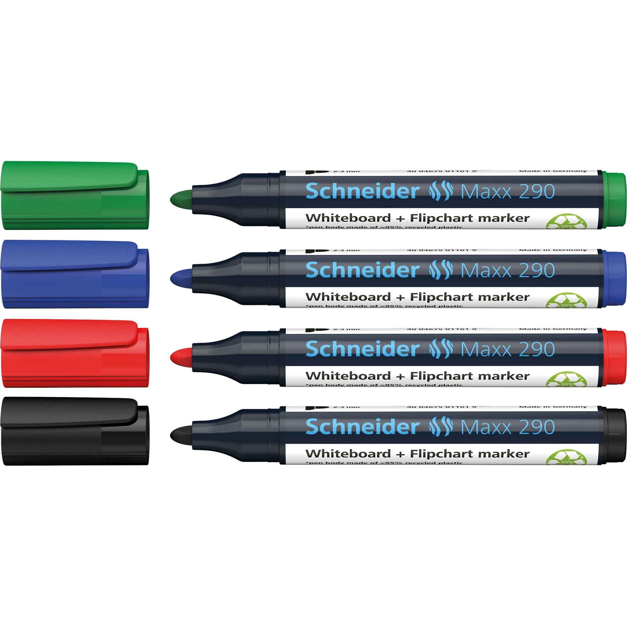 Schneider Whiteboard-/Flipchartmarker Maxx 290 4 St./Pack.